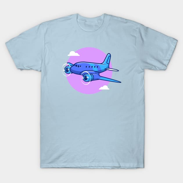 Airplane Propeller Cartoon T-Shirt by Catalyst Labs